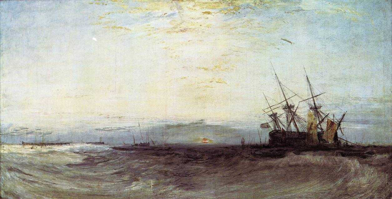 Картина A Ship Aground – художник Джозеф Уильям Мэллорд Тёрнер