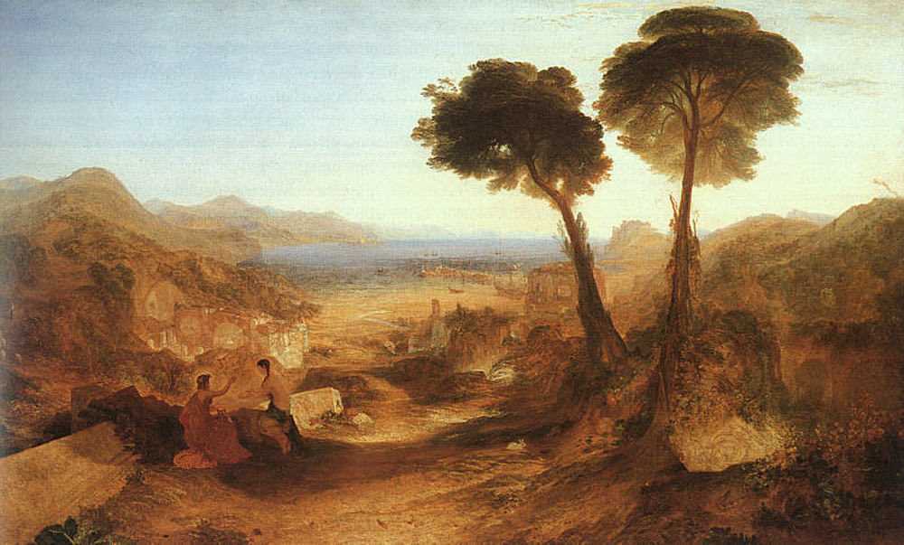 Картина The Bay of Baiae with Apollo and the Sibyl – художник Джозеф Уильям Мэллорд Тёрнер