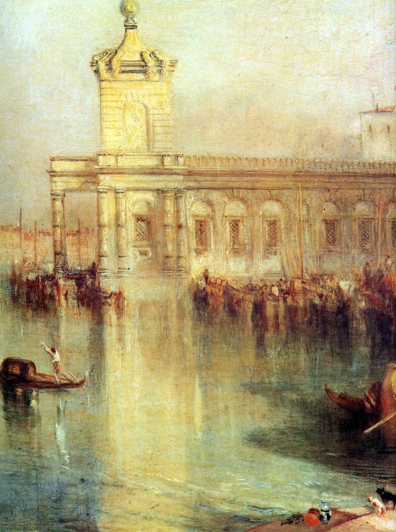 Картина The Dogana San Giorgio Sun – художник Джозеф Уильям Мэллорд Тёрнер