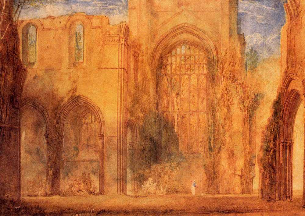Картина Interior of Fountains Abbey Yorkshire – художник Джозеф Уильям Мэллорд Тёрнер
