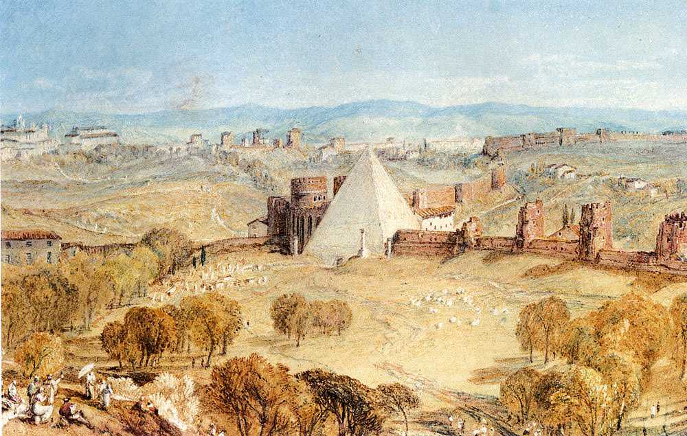 Картина Rome From Monte Testaccio – художник Джозеф Уильям Мэллорд Тёрнер
