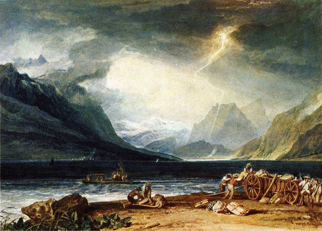 Картина The Lake of Thun Switzerland – художник Джозеф Уильям Мэллорд Тёрнер