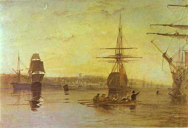 Картина Cowes, Isle of Wight – художник Джозеф Уильям Мэллорд Тёрнер