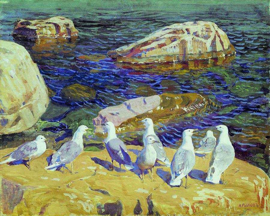 Картина Чайки – художник Аркадий Александрович Рылов