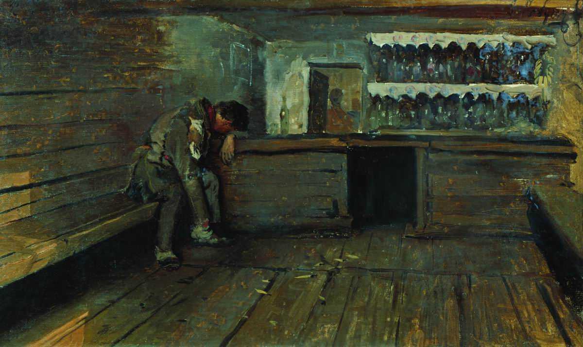 Картина Кабак – художник Андрей Рябушкин