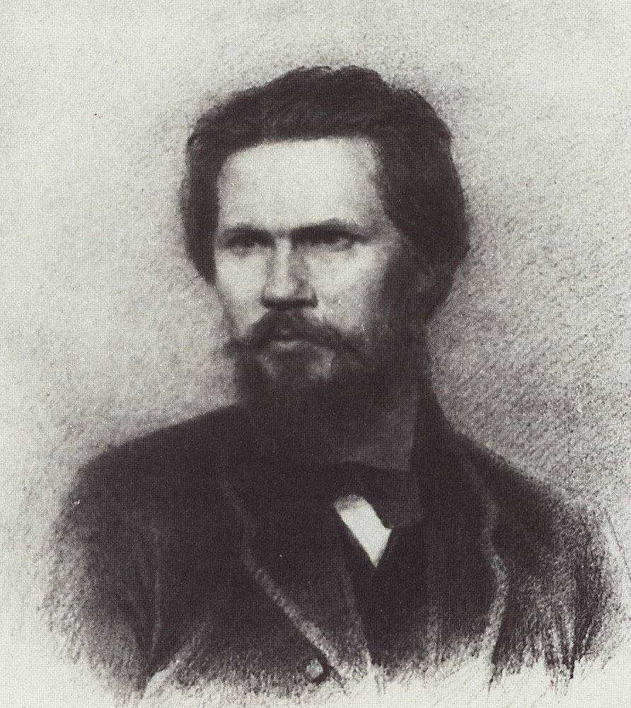 Картина Портрет И. Н. Крамского – художник Архип Иванович Куинджи