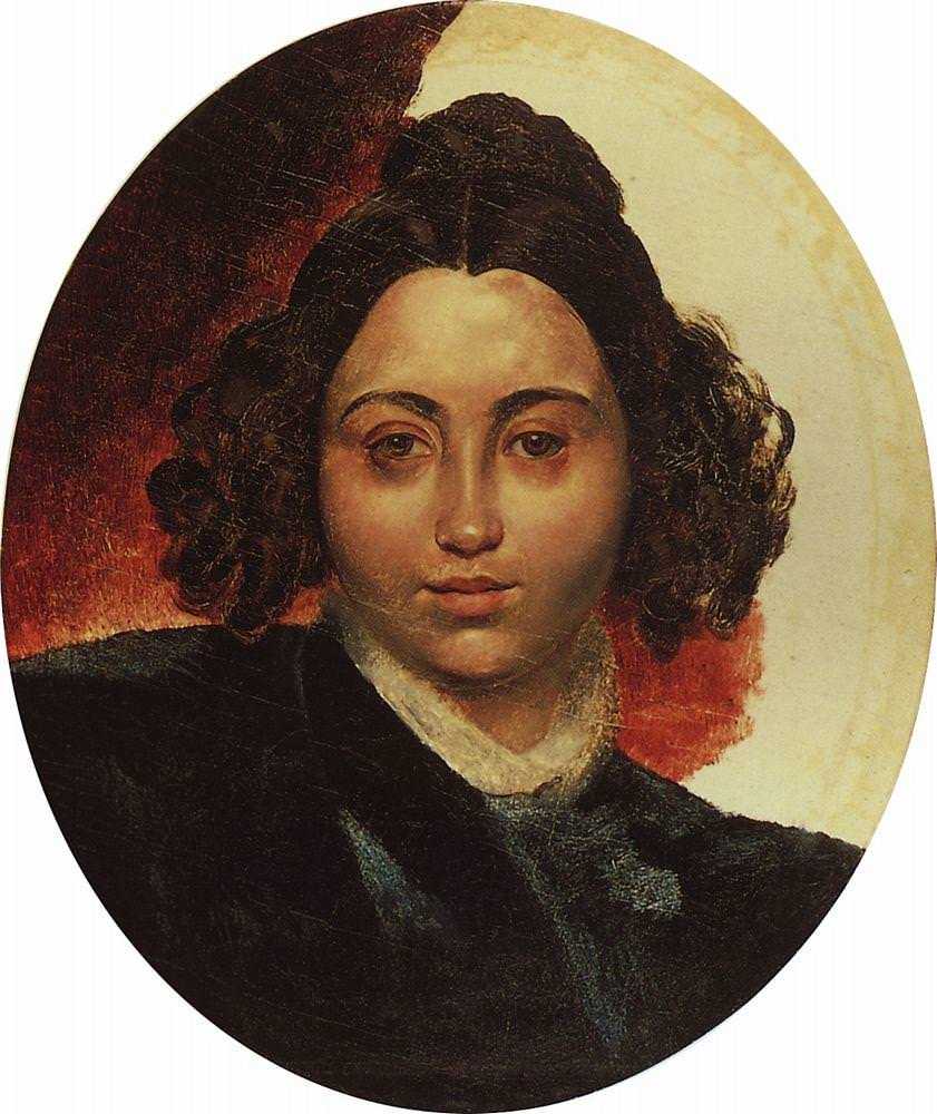 Картина Портрет баронессы И. И. Клодт, жены скульптора П. К. Клодта – художник Карл Павлович Брюллов