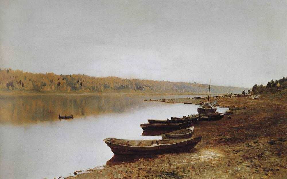 Картина На Волге – художник Исаак Ильич Левитан