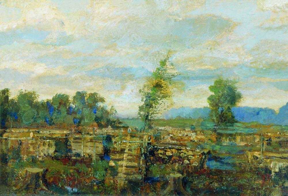 Картина Осенний пейзаж – художник Исаак Ильич Левитан