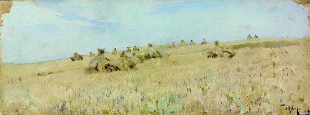 Картина Снопы – художник Исаак Ильич Левитан