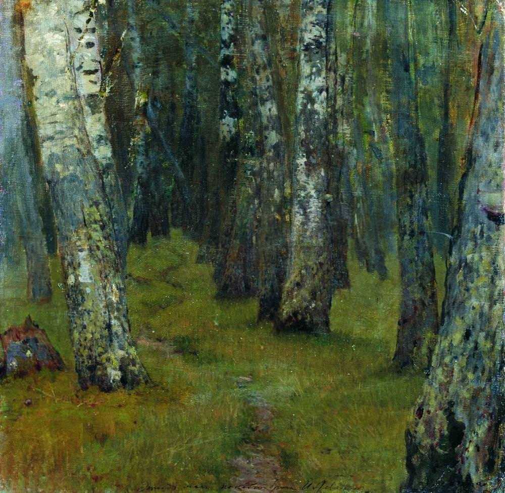 Картина Березы. Опушка леса – художник Исаак Ильич Левитан