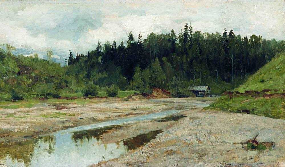 Картина Лесная речка – художник Исаак Ильич Левитан