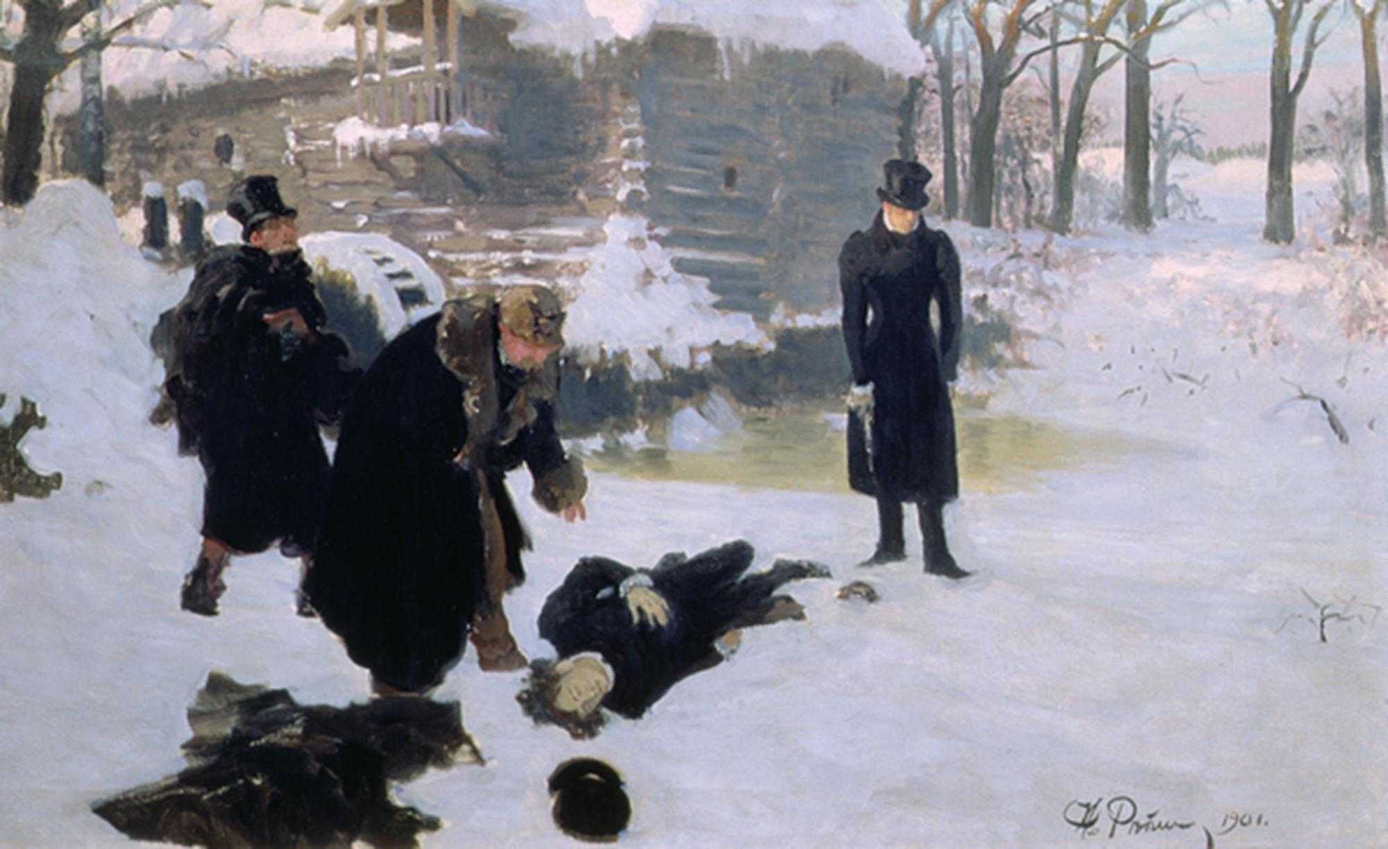 Картина Дуэль – художник Илья Ефимович Репин