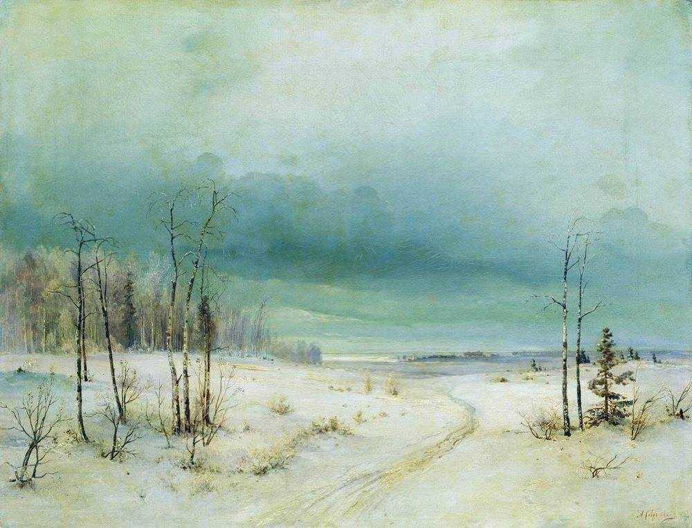 Картина Зима – художник Алексей Кондратьевич Саврасов