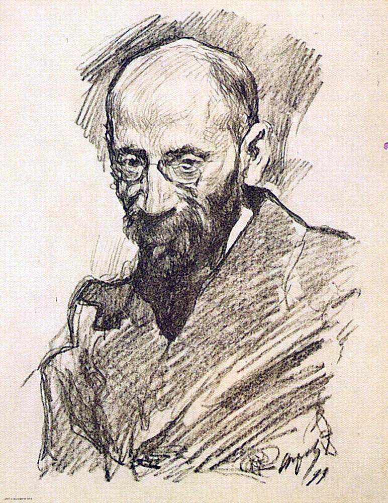 Картина Портрет А. П. Нурока – художник Валентин Александрович Серов