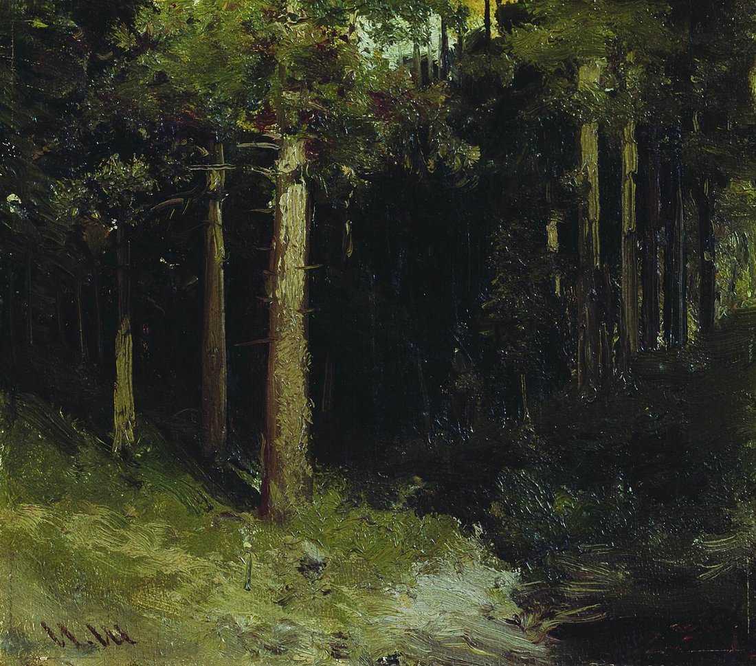 Картина Лес – художник Иван Иванович Шишкин