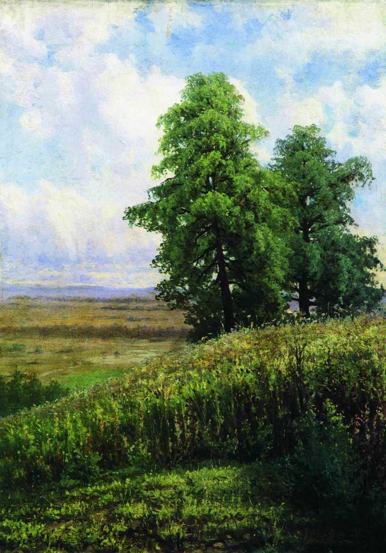 Картина Косогор – художник Иван Иванович Шишкин