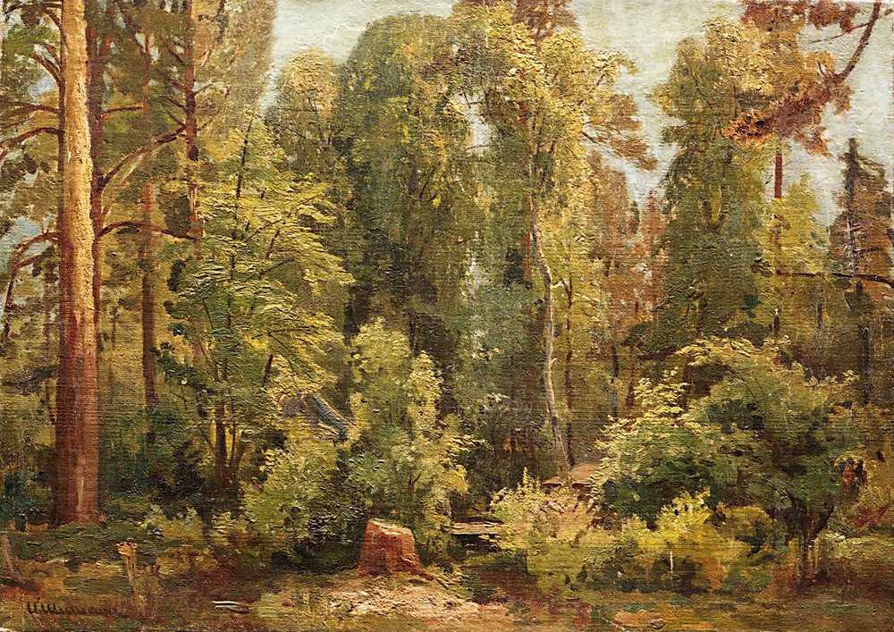 Картина В лесу – художник Иван Иванович Шишкин