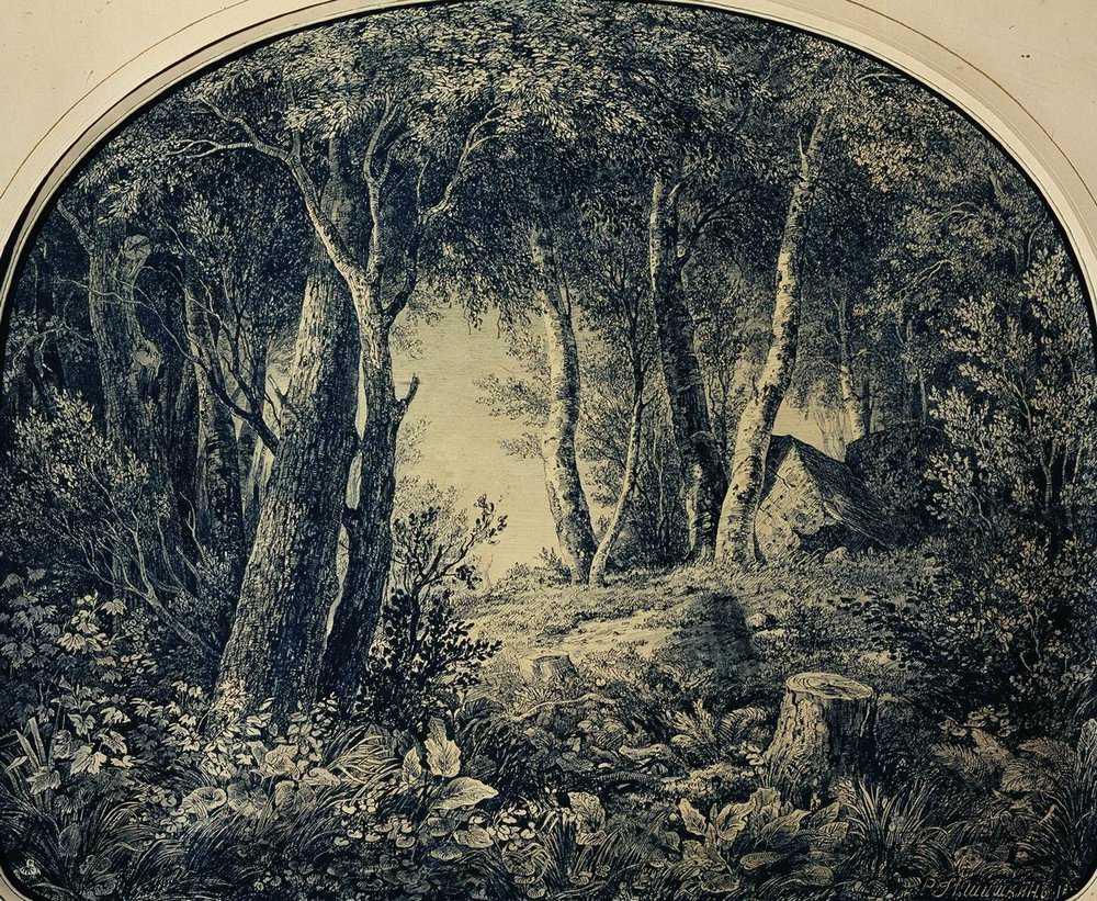 Картина Лес – художник Иван Иванович Шишкин