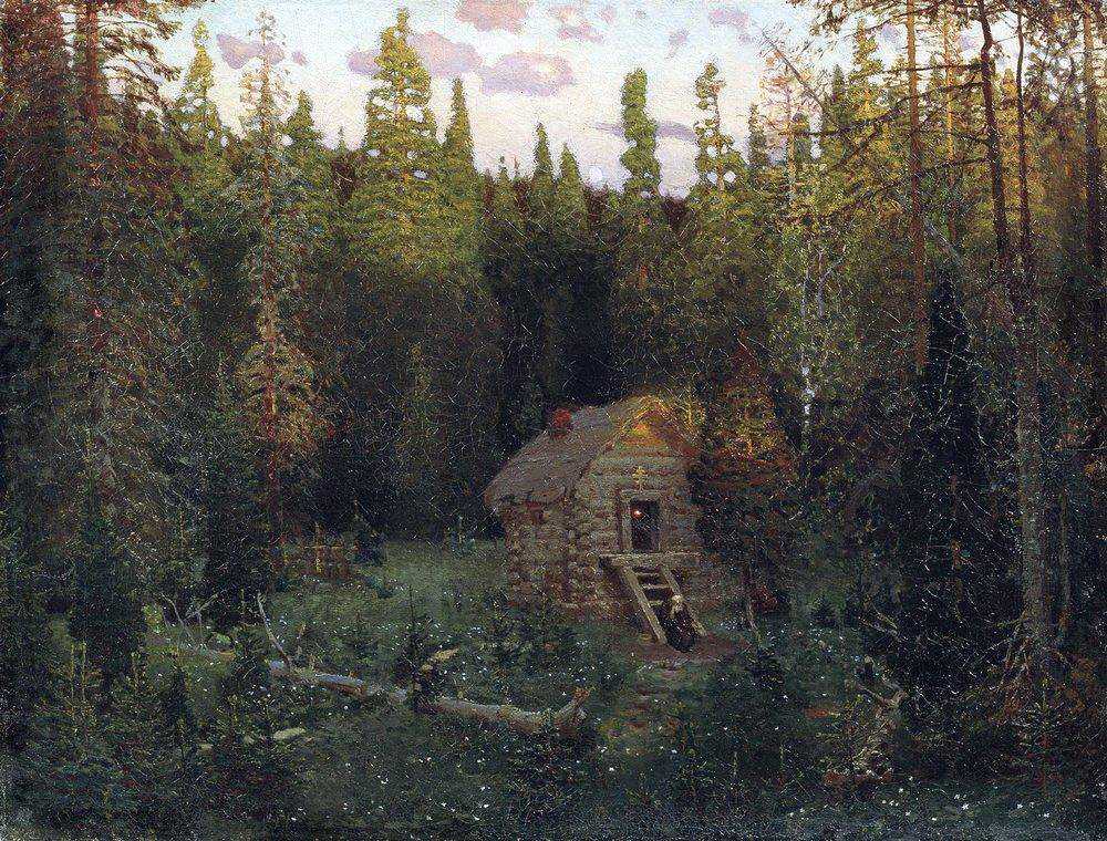 Картина Скит – художник Аполлинарий Михайлович Васнецов