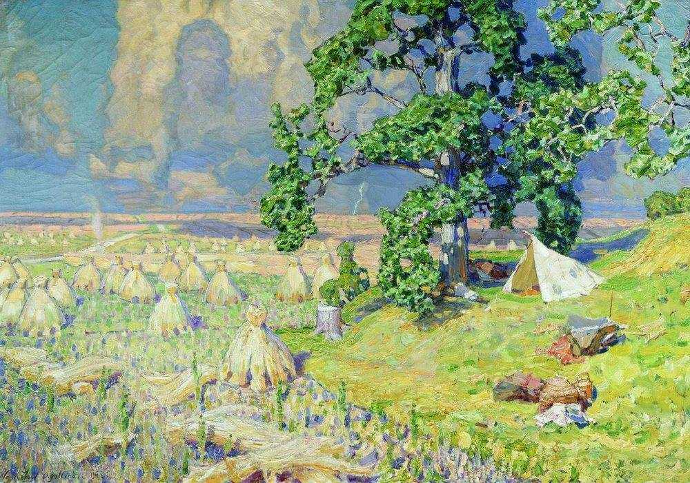 Картина Гроза идет – художник Аполлинарий Михайлович Васнецов
