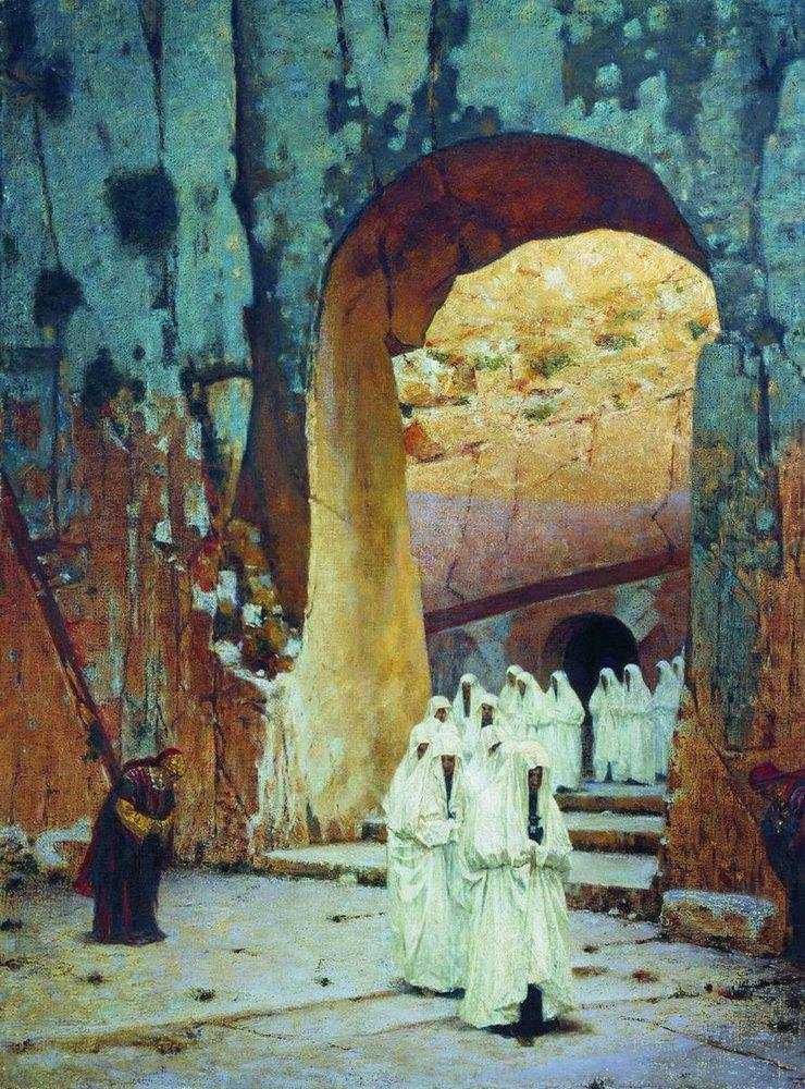 Картина В Иерусалиме. Царские гробницы – художник Василий Васильевич Верещагин