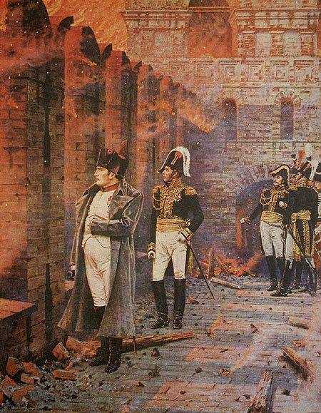 Картина В Кремле – пожар – художник Василий Васильевич Верещагин