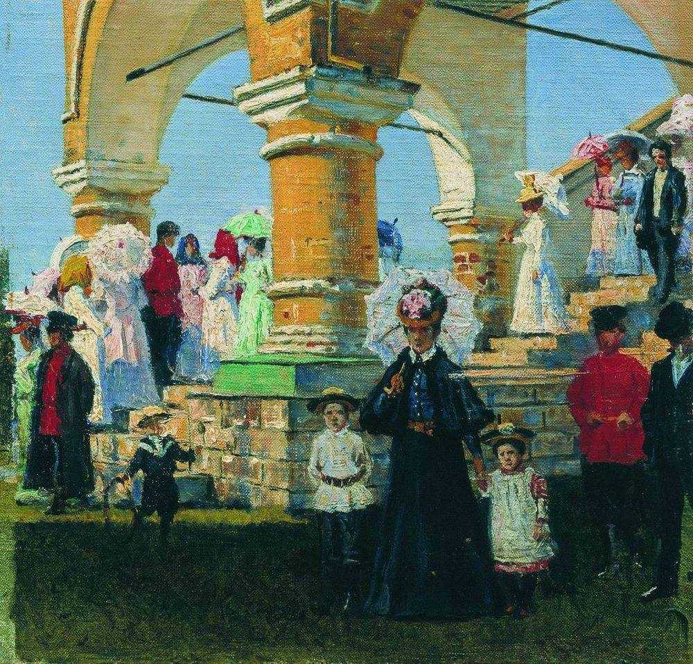 Картина Троицын день. Село Коломенское – художник Василий Васильевич Верещагин