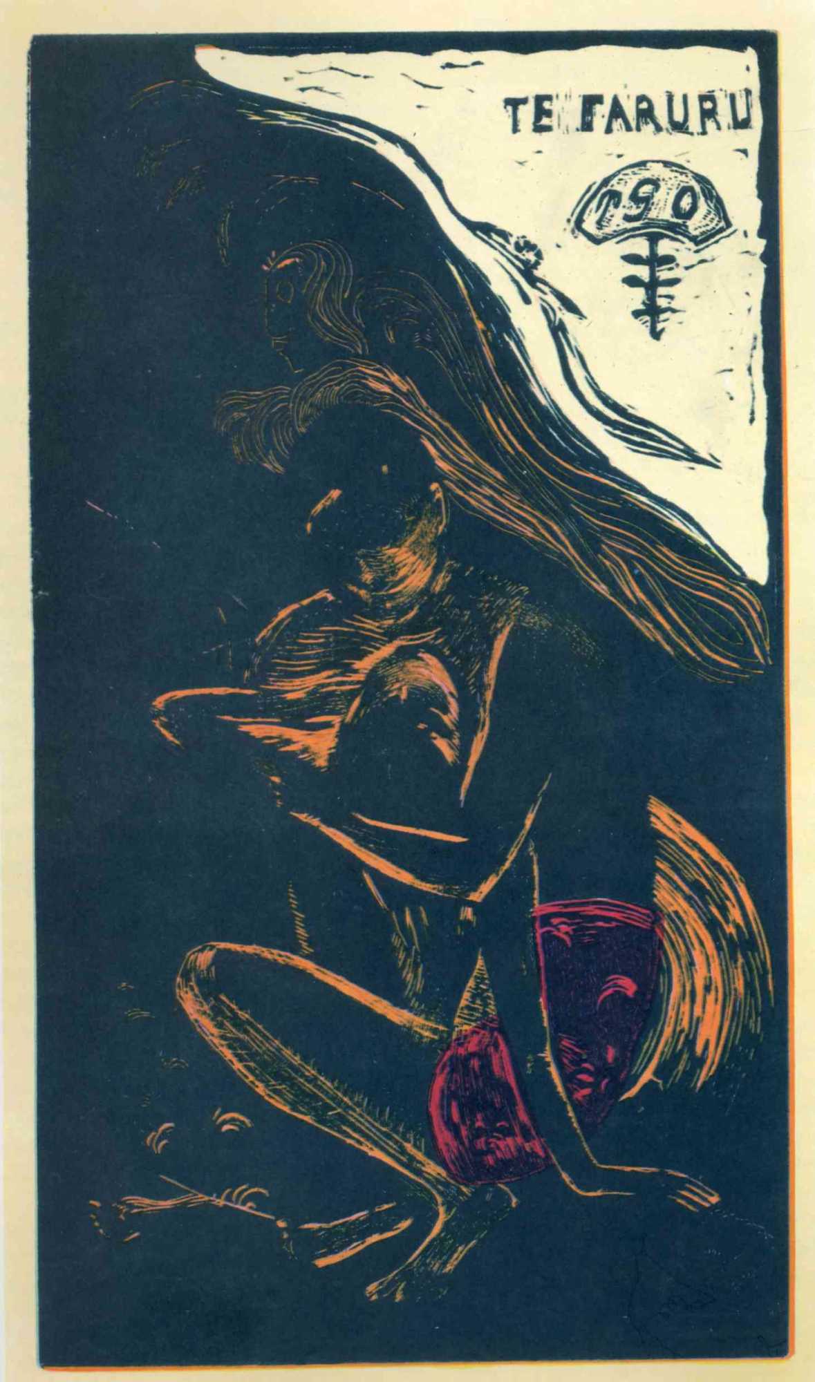 Картина Гравюра Гогена Заниматься любовью для книги Ноа Ноа – художник Поль Гоген