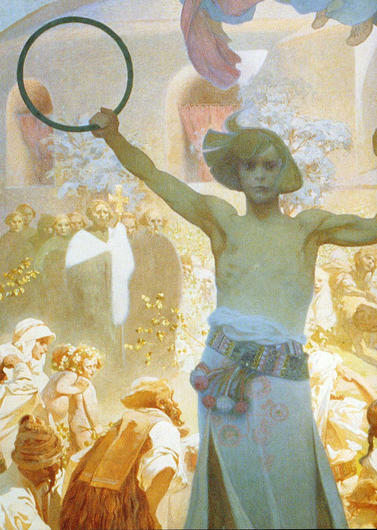 Картина Введение славянской литургии, фрагмент – художник Альфонс Мария Муха