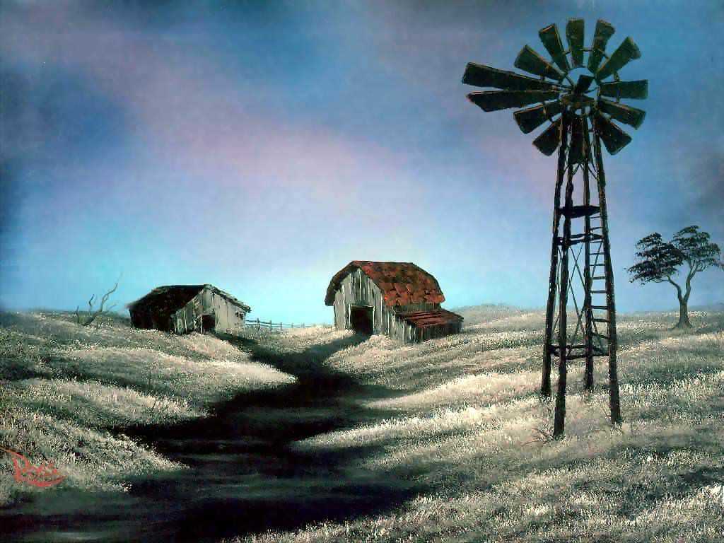 Картина The windmill – художник Боб Росс