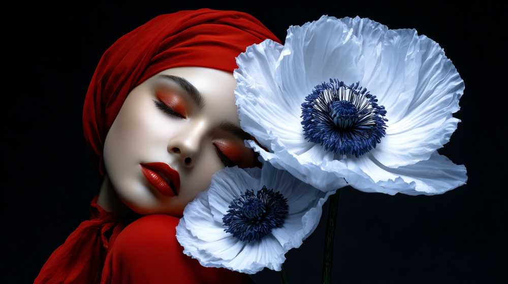 Фэшн концепт-арт Белый мак Фэшн концепт-арт Белый мак