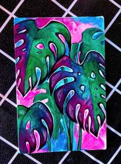 Яркая монстера Яркая монстера